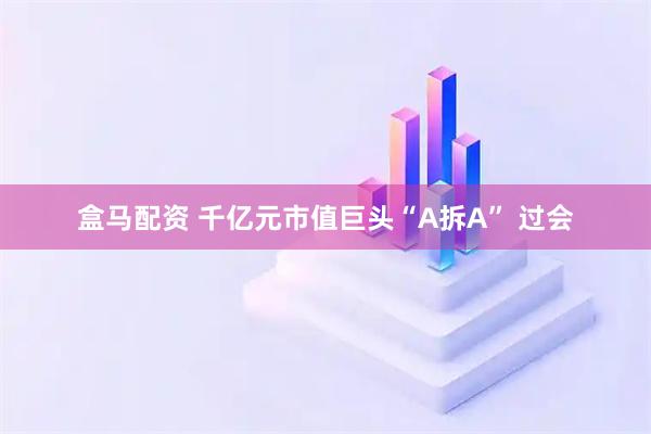 盒马配资 千亿元市值巨头“A拆A” 过会