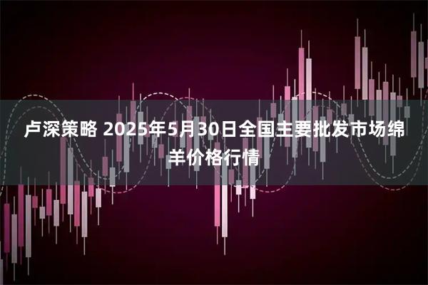 卢深策略 2025年5月30日全国主要批发市场绵羊价格行情