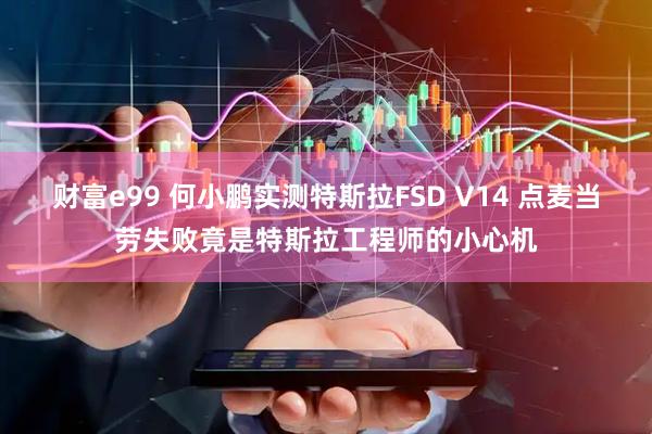 财富e99 何小鹏实测特斯拉FSD V14 点麦当劳失败竟是特斯拉工程师的小心机